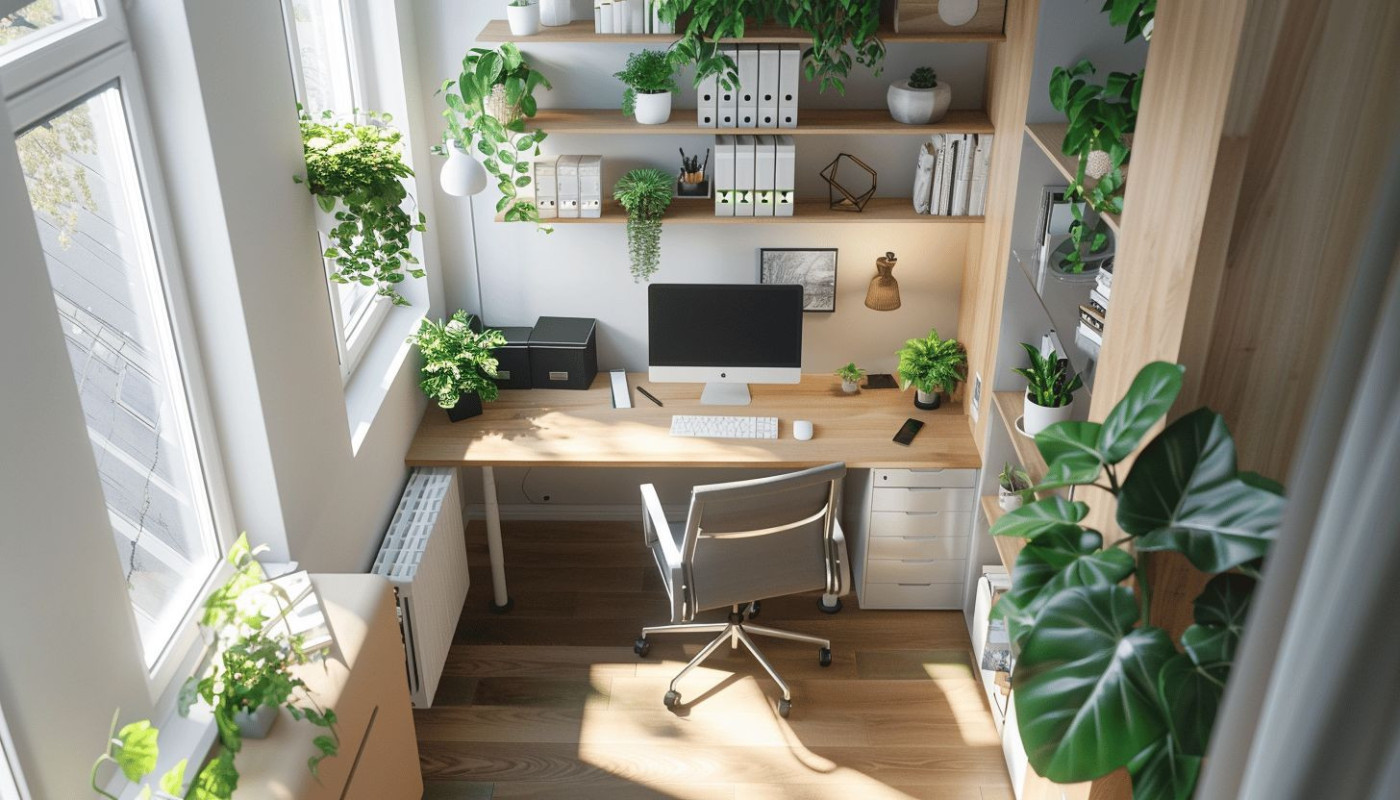 Création d'un coin bureau ergonomique dans un espace restreint